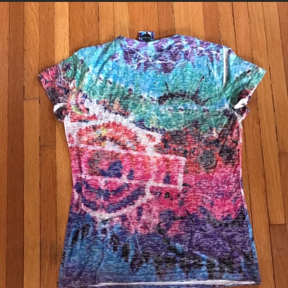 Tie Dye Harley Davidson T-Shirt - Picture 2 of 3
